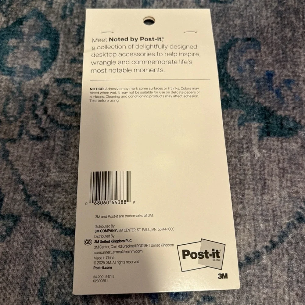 NOTED By Post It LIST Notes Top 3 Pack of 1